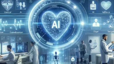 توضيح لكيفية استخدام الذكاء الاصطناعي في تحليل البيانات الطبية لتشخيص الأمراض بدقة وسرعة