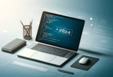 صورة لأفضل لابتوبات البرمجة لعام 2024 مع مبرمج يعمل عليها.