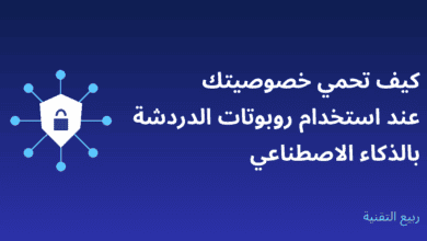 صورة توضيحية لحماية الخصوصية عند استخدام روبوتات الدردشة بالذكاء الاصطناعي