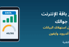 هاتف يعرض استهلاك بيانات الجوال - طرق توفير باقة الإنترنت على أندرويد وآيفون - ربيع التقنية